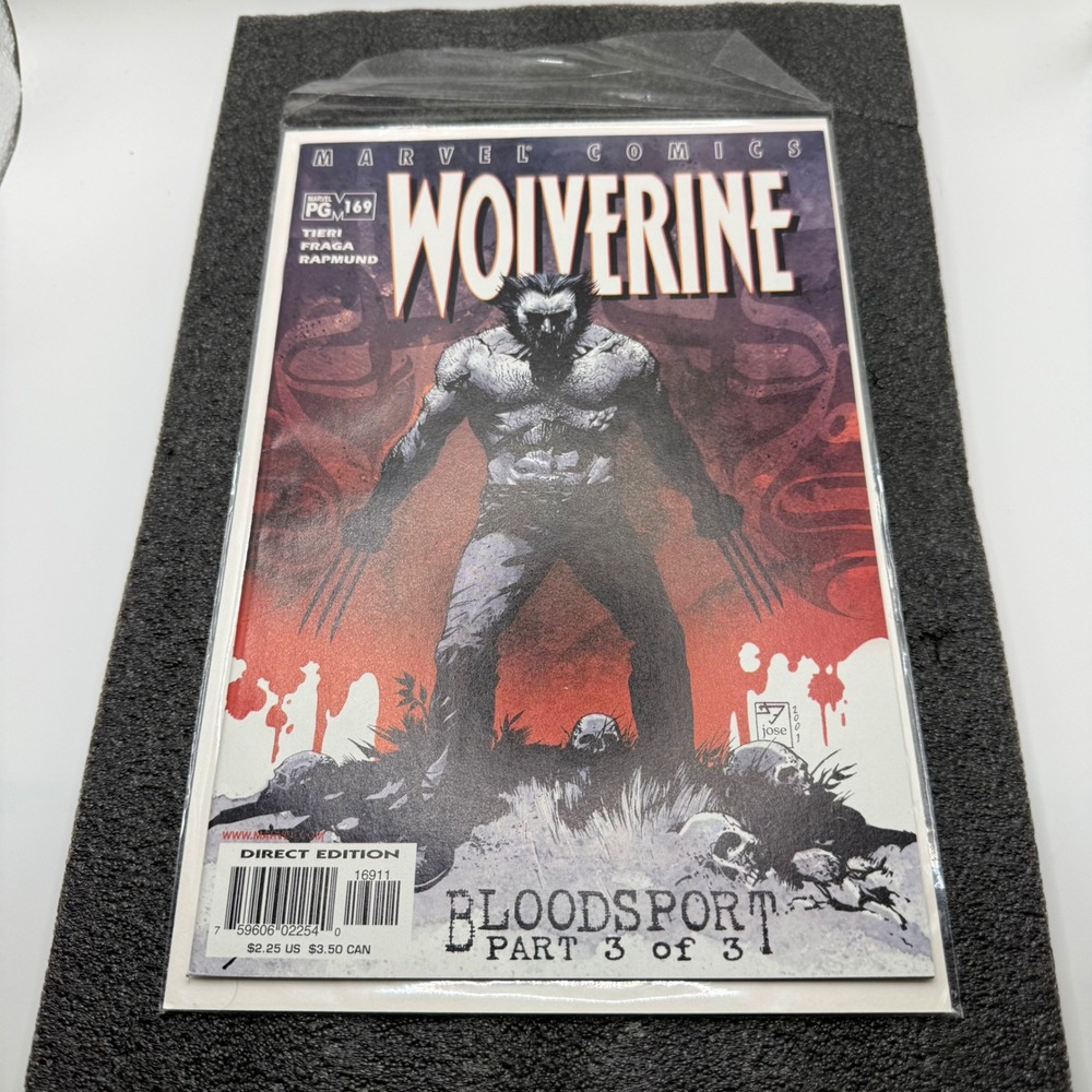 Marvel Comics Wolverine 169 Bloodsport Part 3 of 3 Logan 2001 Direct Edition
